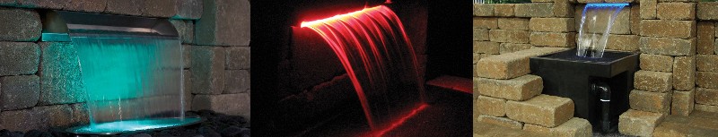 LED-Waterfall-Spillways