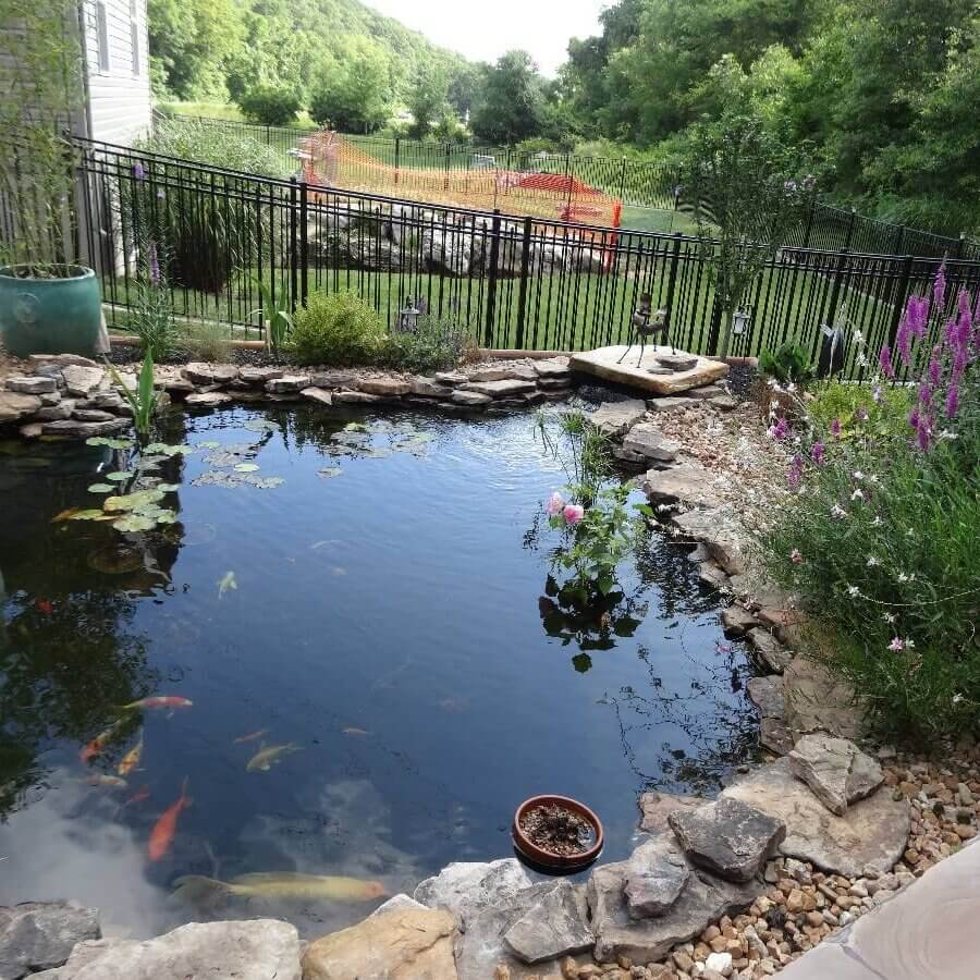 Koi Pond and Waterfall Installed by PondMarket