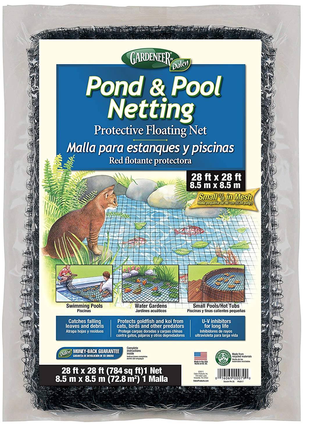 Extra Large Pond and Pool Netting is perfect for garden ponds, waterfalls,  pond-less waterfalls, fountains, fish ponds, and koi ponds