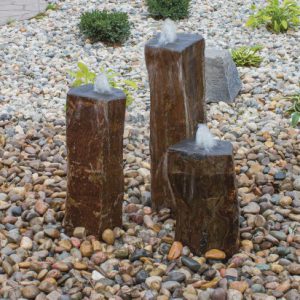 Basalt Column Fountain Kit with Polished Tops