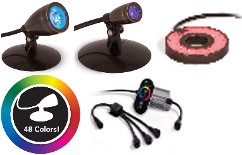 Atlantic SOL Submersible Color Changing LED Pond & Waterfall Lights