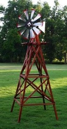 10' Wood Backyard Windmill-0