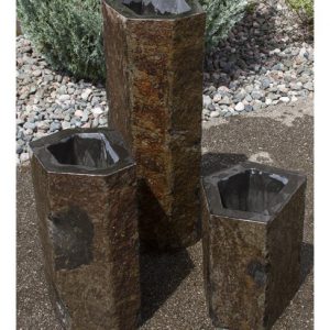 Basalt Column Fountain Kit Hollowed Out