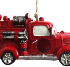 Wild Birdhouse and Bird Nesting Box - Retro Fire Engine-0