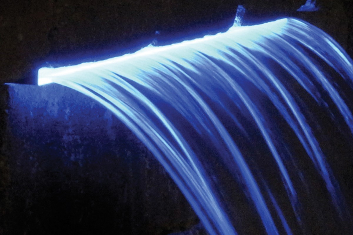Pond Waterfall Spillway LED Lighted Light Outdoor Water Garden 14 in LW14WTP for sale online