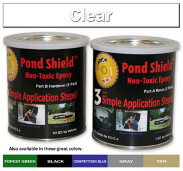 Pond Armor Non-Toxic Pond Shield Epoxy Sealer Clear