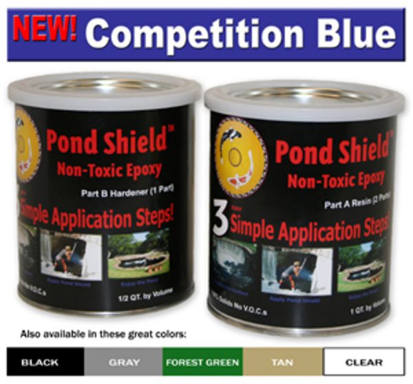 Pond Armor Non-Toxic Pond Shield Epoxy Sealer Competition Blue