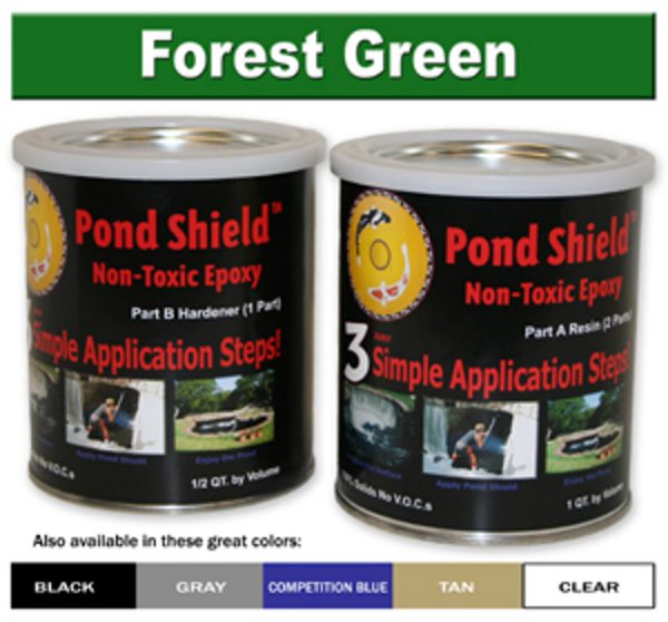 Pond Armor Non-Toxic Pond Shield Epoxy Sealer Forest Green