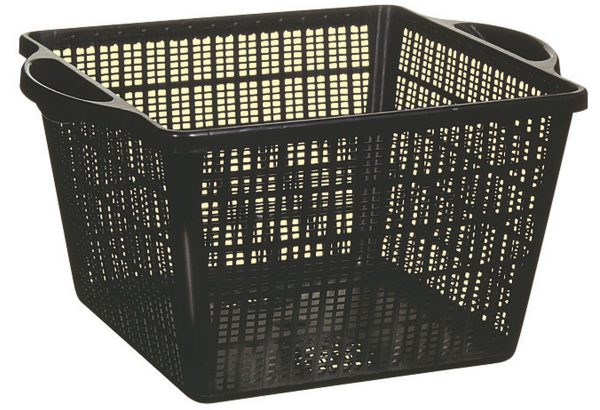 PT965 10" Square x 6" High Pond Plant Basket with Handles